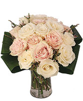 Pearl Perfection Rose Arrangement